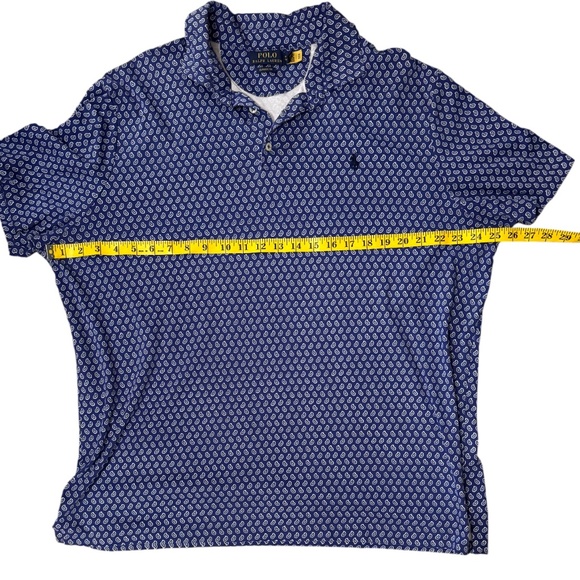 Polo Ralph Lauren Cotton Paisley Foulard Classic Fit Polo Shirt XL - Picture 4 of 4